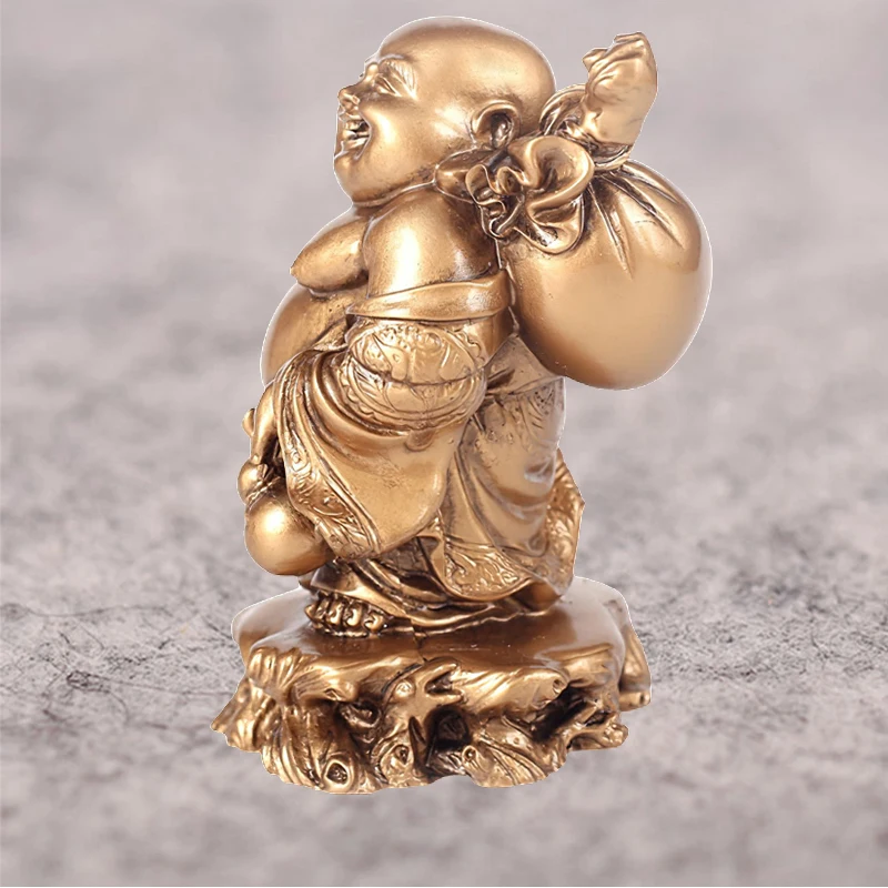 

Деньги на удачу тканевая сумка Будда украшения для офиса и дома стоячие статуэтки Будды Sakyamuni подарок