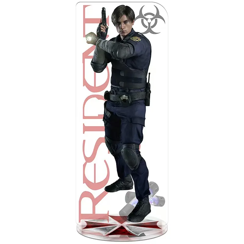 Фото Настольная подставка-стенд с персонажами Resident Evil: Леон С. Кеннеди, Крис Редфилд, Леди Димитреску. Акриловая коллекция в стиле аниме и мультфильмов. Подарок на день рождения. RE №2
