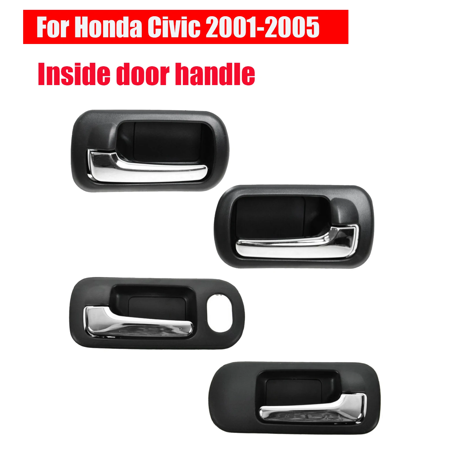 

(Set of 4) Interior Inside Door Handle Switch For 2001 2002 2003 2004 2005 Honda Civic Sedan 72160-S5A-A21
