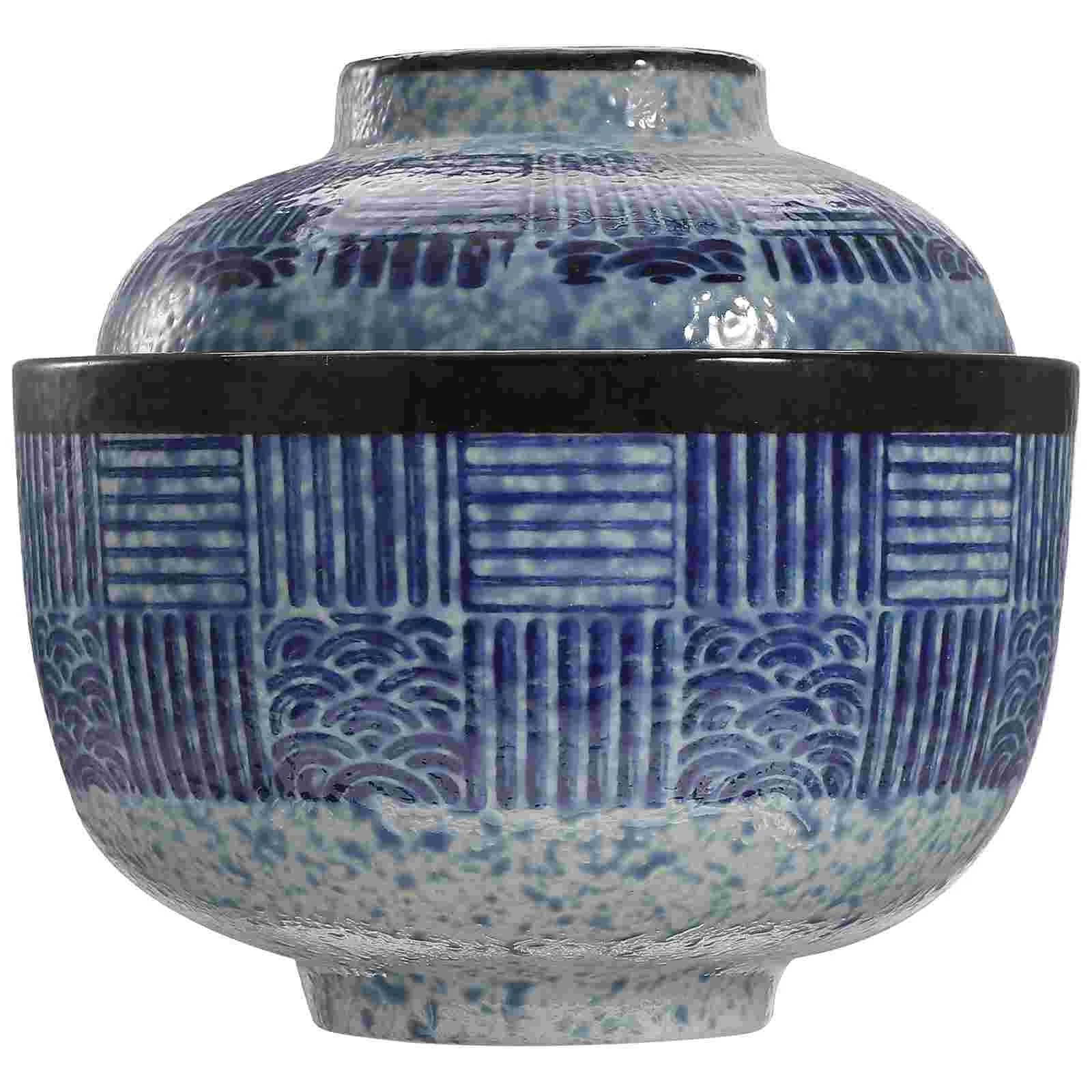 

Ceramic Stew Pot Japanese Soup Bowl Multi-function Soup Bowl Steaming Bowl Household Soup Bowl Ceramics Stew Bowl Steam Bowl