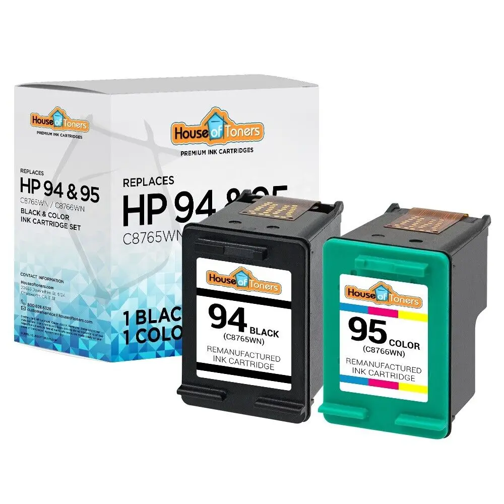 

2 pk for HP 94 95 INKJET CARTRIDGES FOR PSC 1600 2350 1610 2355 1610v 2355v