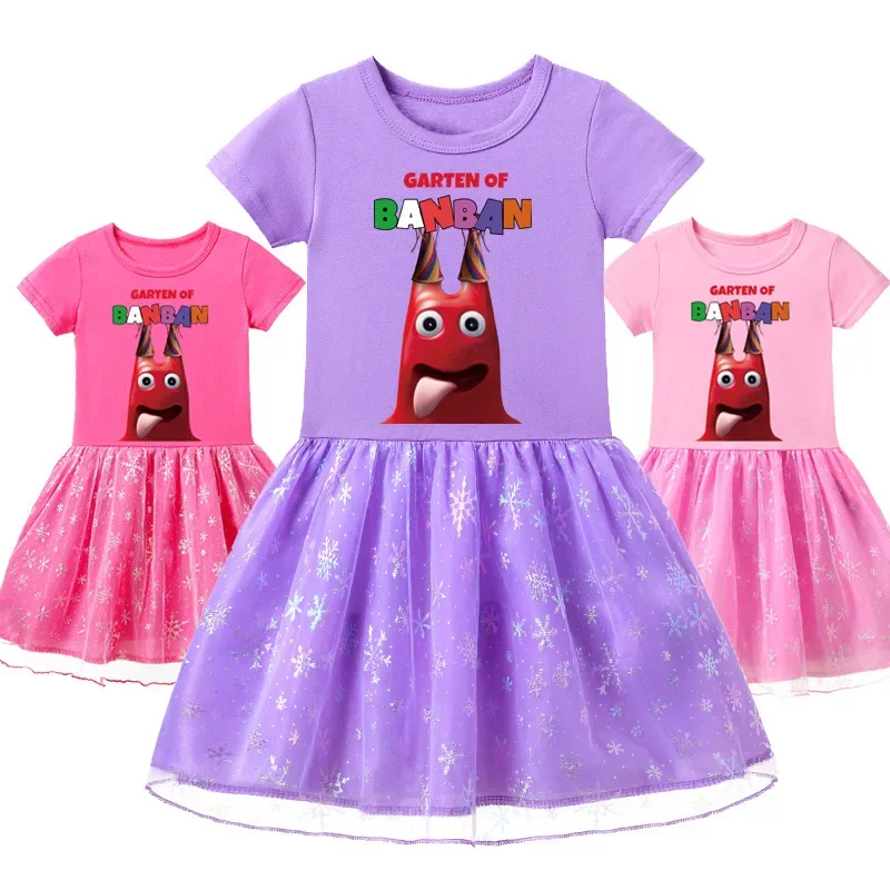 

Garten of Banban Men's and Women's Clothing Garten of Banban Fashion Printed Dress Mesh Princess Dress