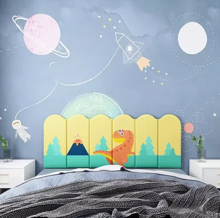 Summ Children's headboard Anti-collision and bed surround with self-adhesive backrest for tatami