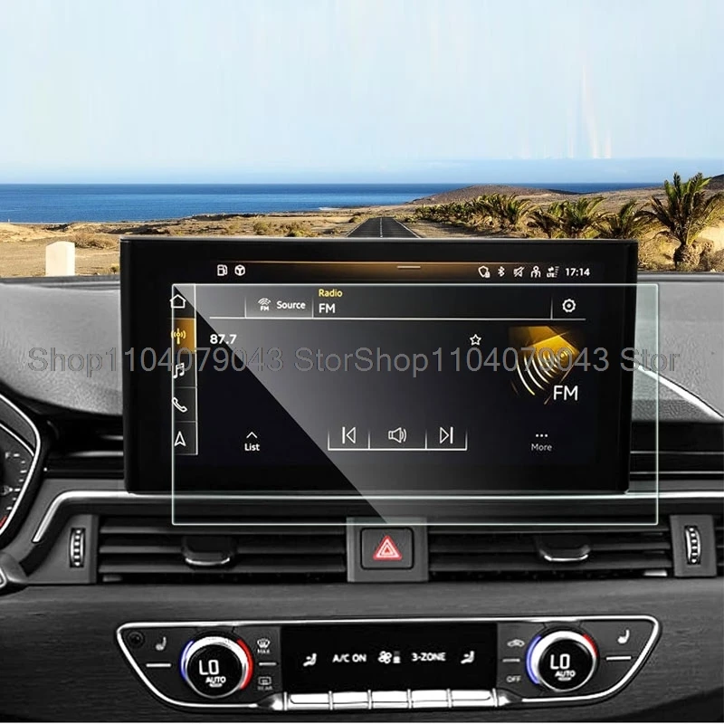 

Защитная пленка для экрана из закаленного стекла для Audi Q5 Audi Q5L 2021-2025 10,1-дюймовая автомобильная GPS-навигация и 12,3-дюймовый инструмент с защитой от царапин