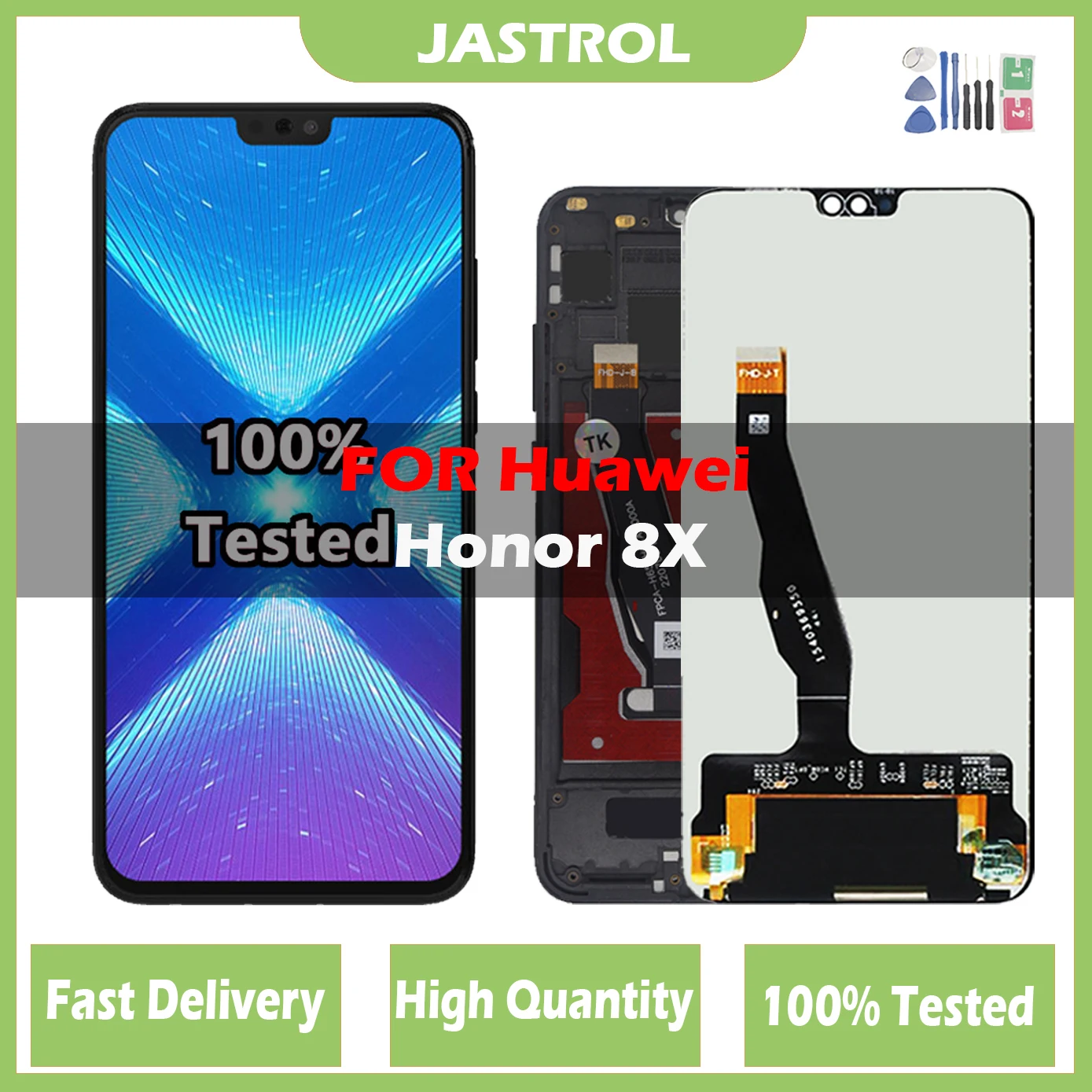 

ЖК-дисплей 6,5 дюйма для Huawei Honor 8X, ЖК-дисплей с сенсорным экраном и дигитайзером для Huawei JSN-L22 Honor 8X, ЖК-дисплей, запасные части