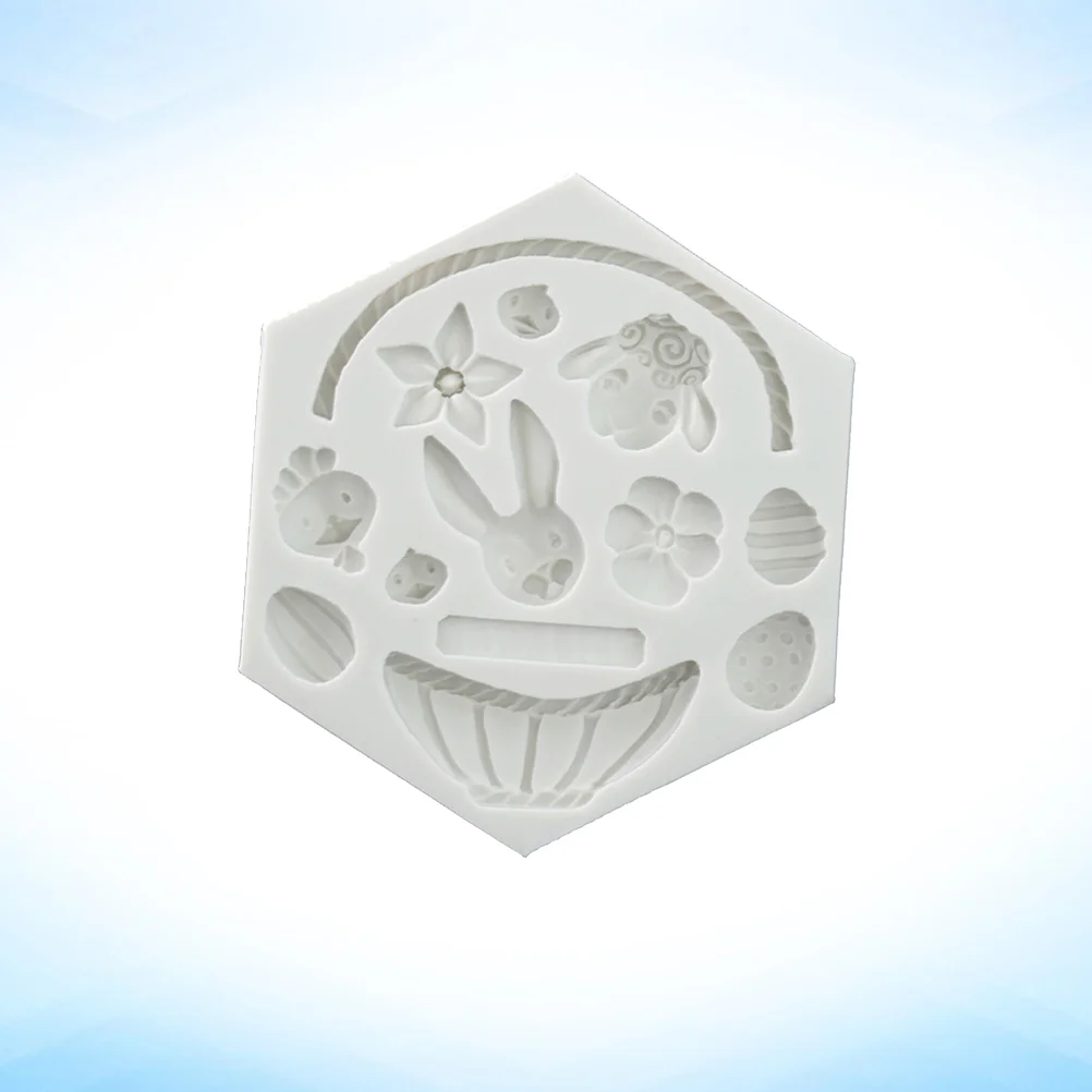 

Easter Theme Mold Interesting Silicone Mold Funny Fondant Cake Chocolate Creative Tool for Home Bakery