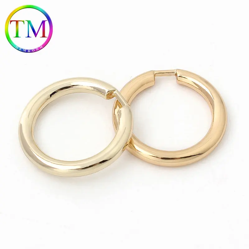 10-50Pcs Custom Metal O Ring Bag Belt Strap Buckles Die-Casting O Ring Buckle Dog Collar Webbing Clasp Diy Hardware Accessories