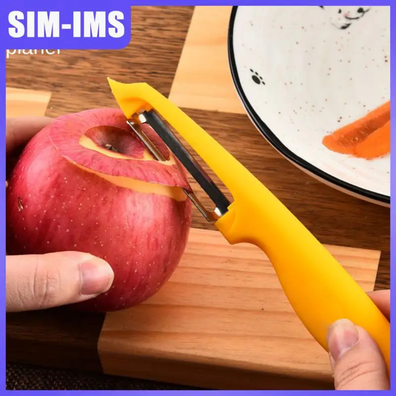 

Multi-function Melon Planer Knife Yellow Melon Planer Handheld Health Fruit Peeler Fruit Cutter Tool One-word Vegetable Peeler