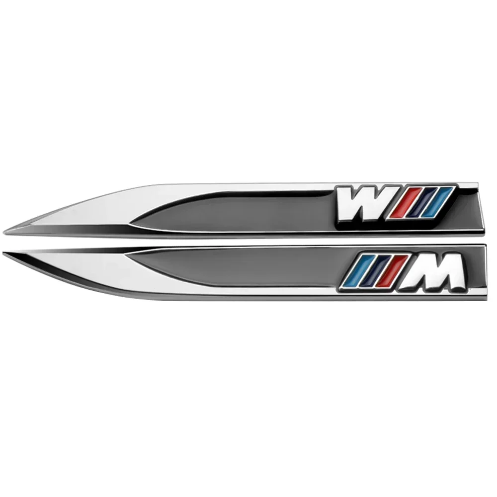 

3D металлический Стайлинг автомобиля левое правое крыло декоративная наклейка для BMW M Power Badge E36 E46 E90 E60 F10 F30 E39 F20 E87 E92 G30 X5