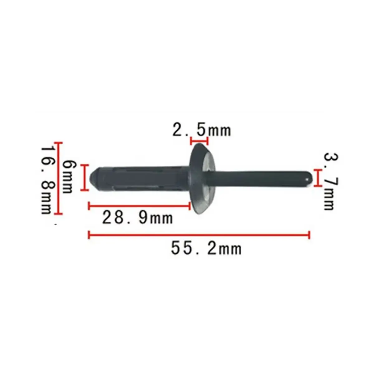 

100 шт./компл. 6 мм автомобильные пластиковые заклепки автомобильные зажимы для BMW отверстие Push автомобильный бампер панель заклепки фиксатор крепеж