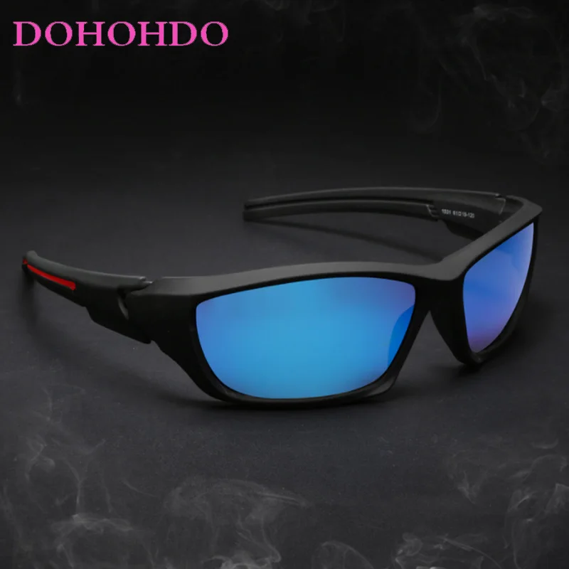 

DOHOHDO Luxury Mirror Polarized Sunglasses Men Sports Driving Sun Glasses Women Vacation Brand Design Night Vision Oculos UV400