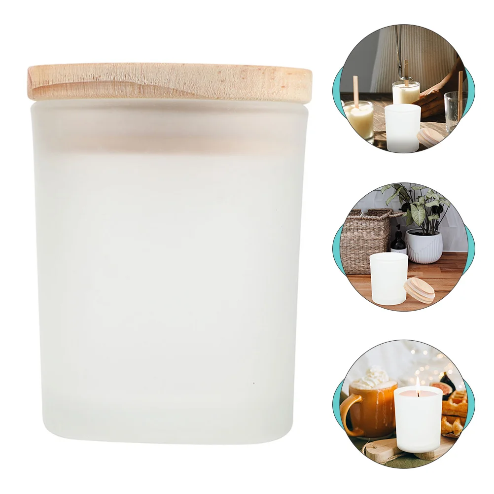 

Glass Containers with Lids Empty Candle Holders Fillable Wax Candle Cups for Candle Making