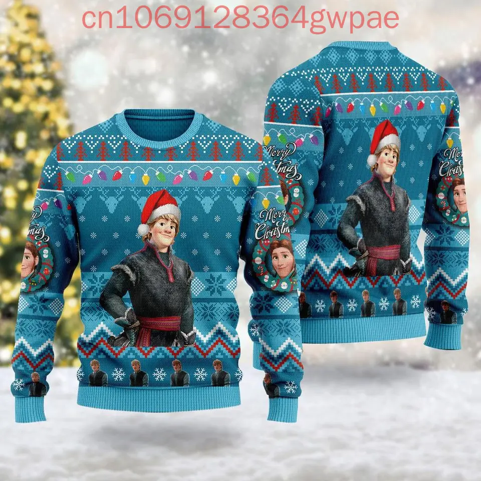 Мужской/Женский свитер MINISO Frozen Elsa Olaf