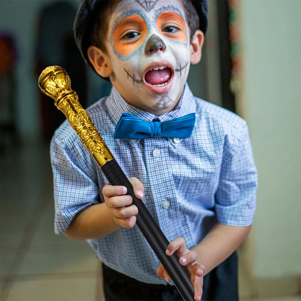 

2pcs Funny Scepter Portable Craved Round Head Pharaoh Wand