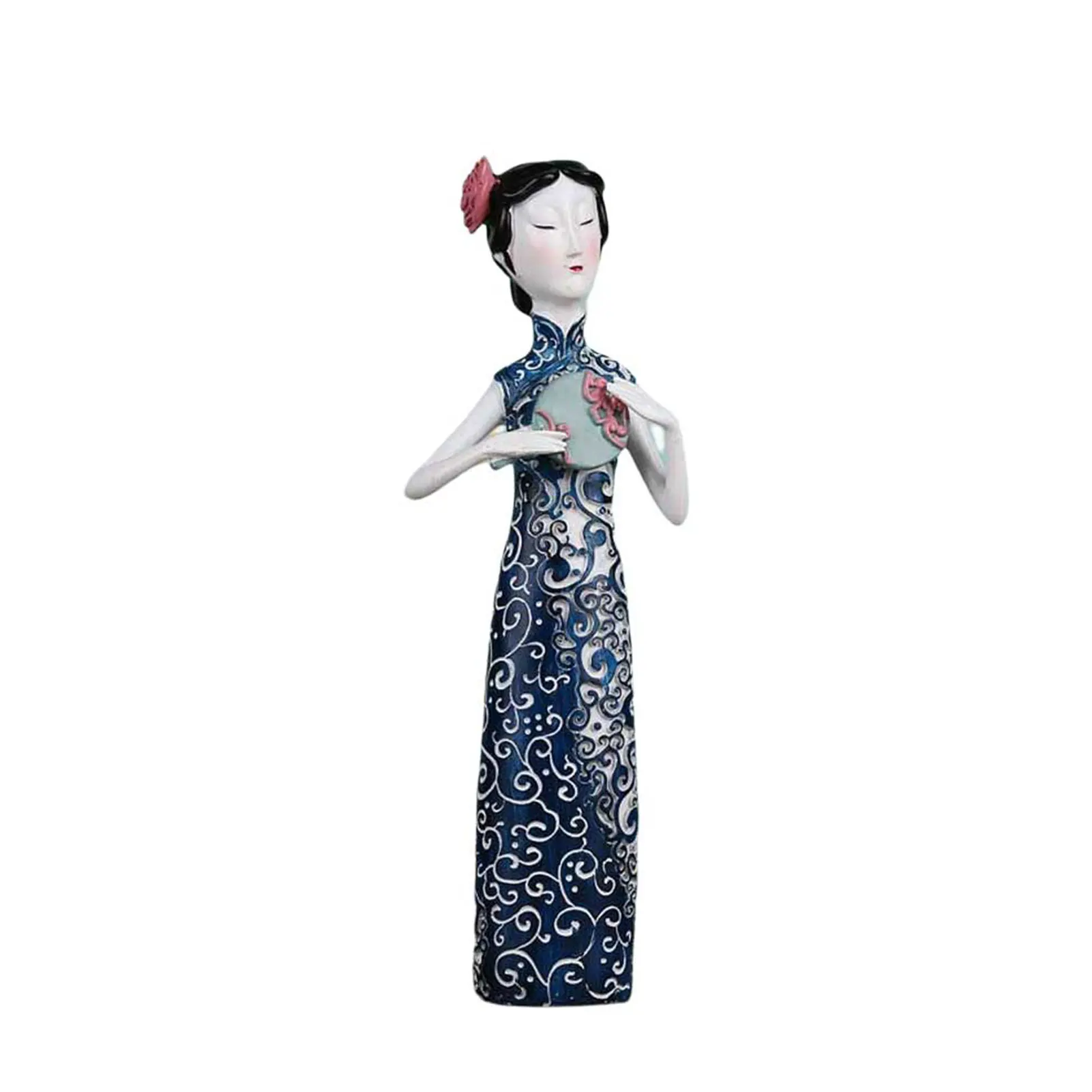 

Портативная мини-статуя, украшения в китайском стиле, изогнутый домашний орнамент для соседа, друзей, семьи, подарок MAZI888