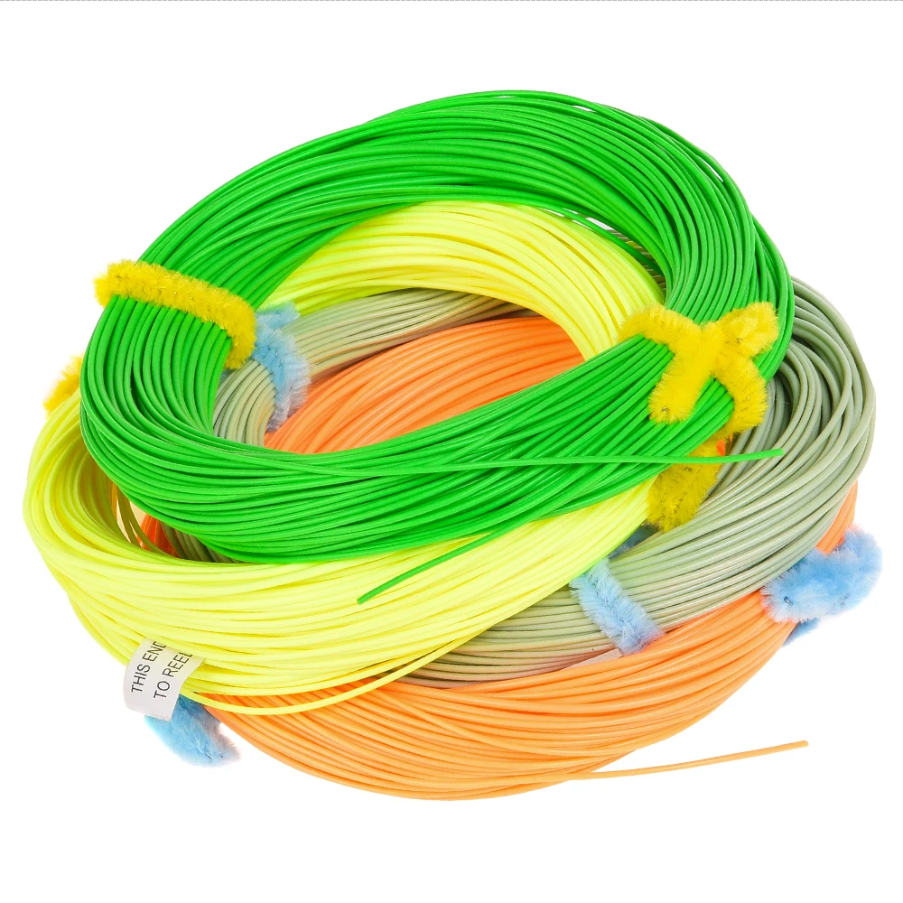 100FT WF4F—WF8F Weight Forwad Floating FLy line Fly Fishing Line Fluo Front Welded Loop