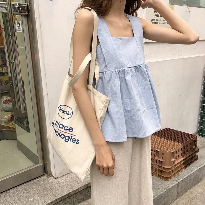 Casual solid simple fashion basic hot sale casual Korean style fres women basic tank tops