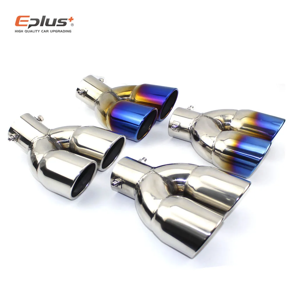 Продажа Универсальный автомобильный выхлопной трубы из нержавеющей стали, глушитель, хвостовая труба, наконечник, универсальный квадратный конец, ...