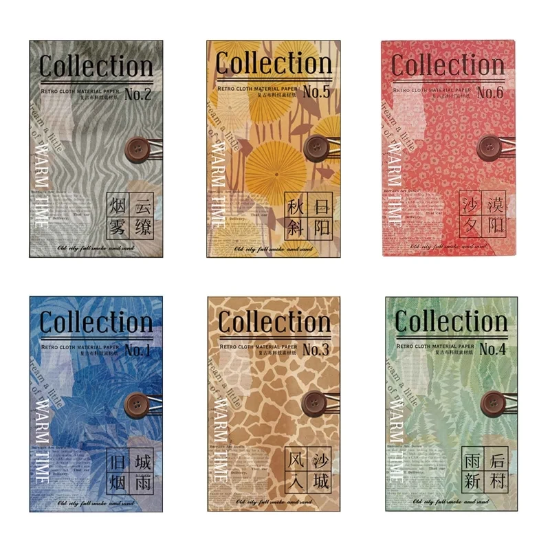 

Retro Scrapbooking Papers for DIY Card Making Photo Albums Planner Diary 60 Pcs