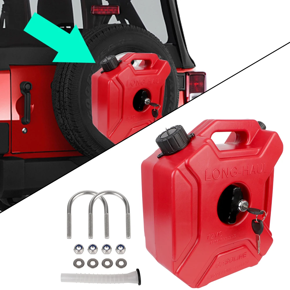 

LEEPEE мотоциклетный Jerrycan запасные топливные баки, топливная Can 5 л, автомобильная канистра, монтируемый бензиновый масляный газ контейнер, бен...