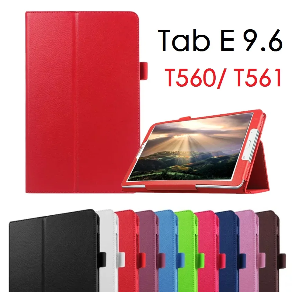 

Чехол с откидной крышкой и подставкой для Samsung Tab E 9,6 Sm-T560 T561, умный чехол из искусственной кожи с функцией автоматического сна, чехол для Samsung ...