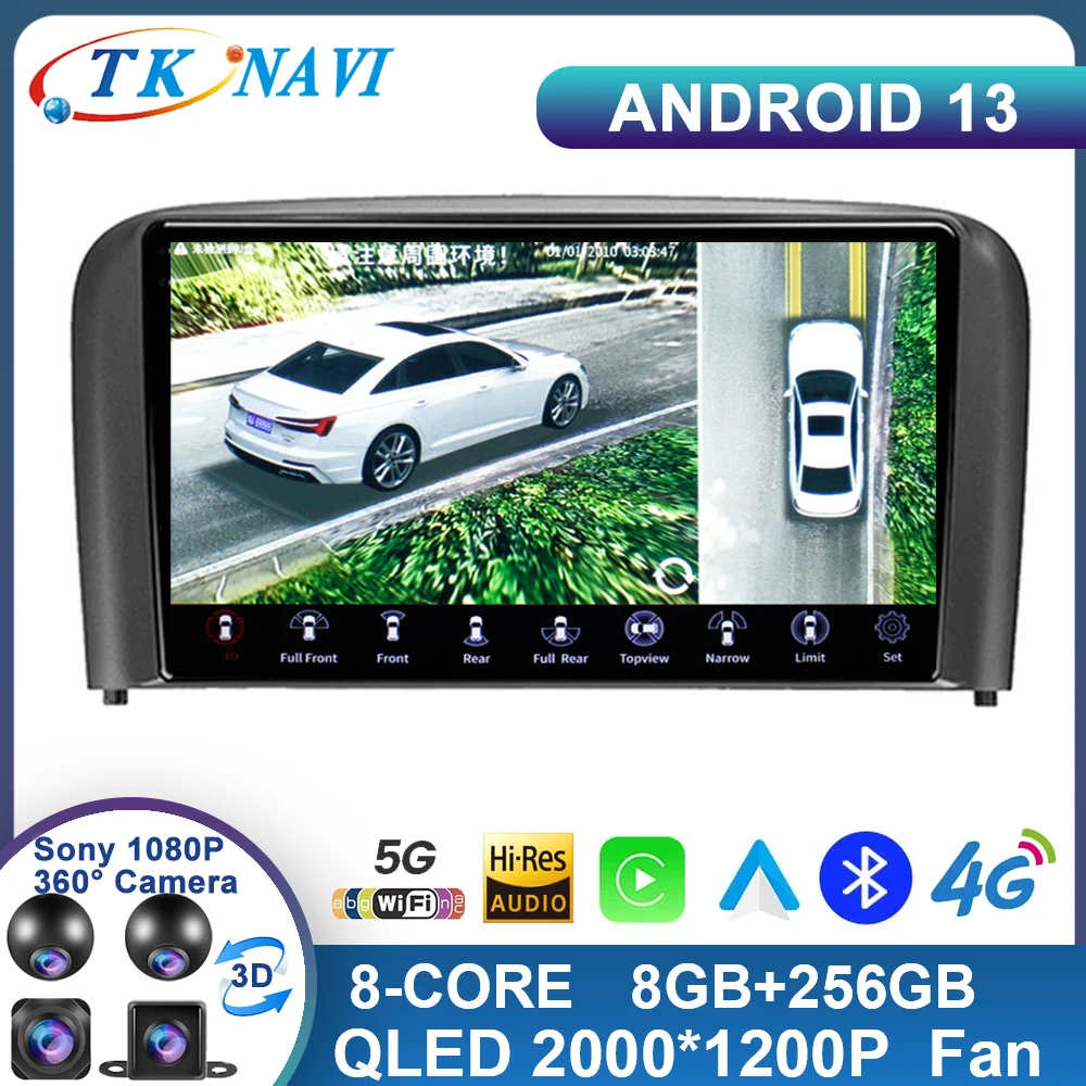 

Android 13 For Volvo S80 1998 - 2006 Car Radio Multimedia Video Player Navigation Carplay Stereo GPS WIFI 2K No 2Din 2 Din DVD