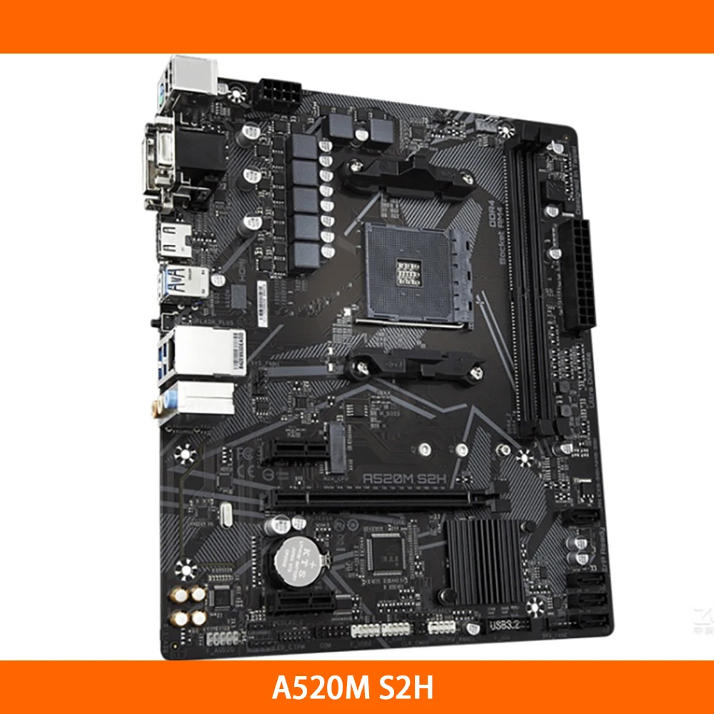 

GA A520M S2H For Gigabyte Socket AM4 32GB DDR4 Micro ATX Desktop Motherboard High Quality Fast Ship