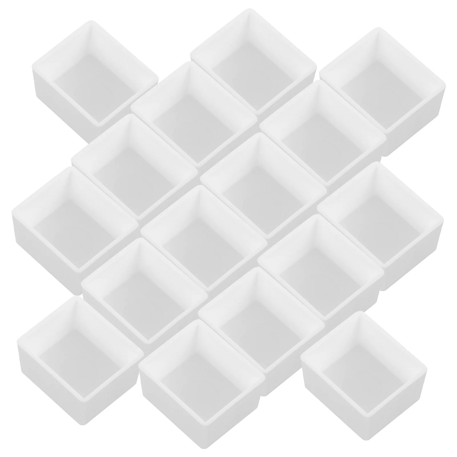 

50 Pcs Coating Plastic Dish Pan DIY Half Pans Watercolor Empty Travel For