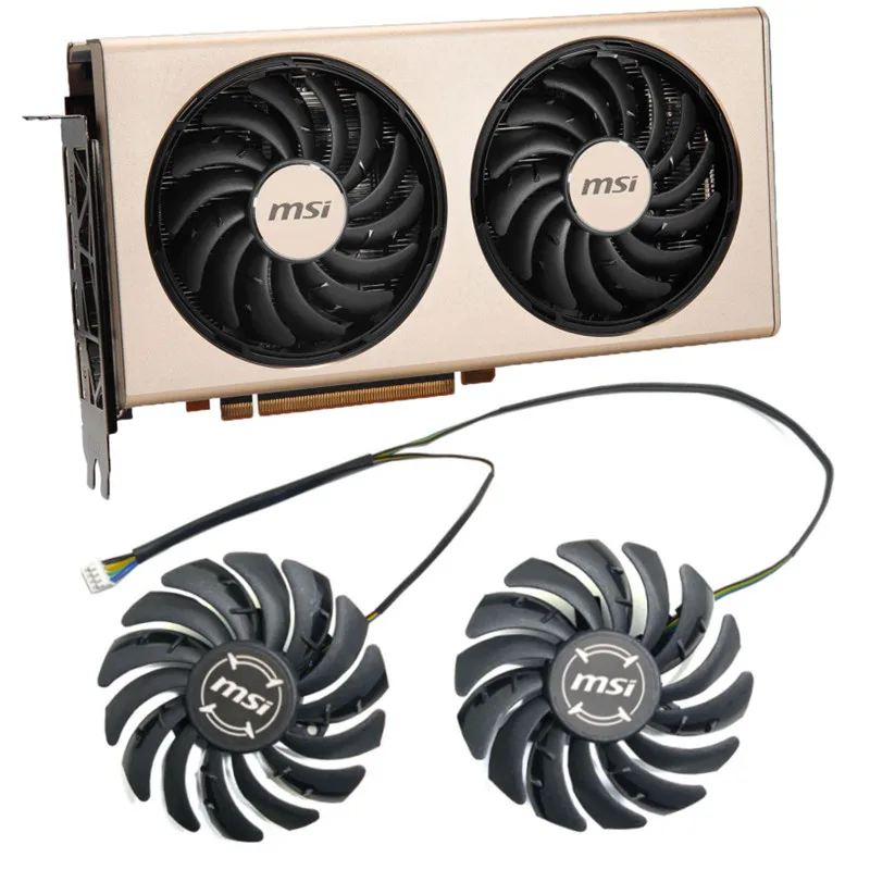new 85MM PLD09210S12HH 4PIN 12V GPU Cooling fan，For MSI Radeon RX 5700 XT EVOKE OC RX 5700 XT GAMING X RX5600 XT Graphics fan