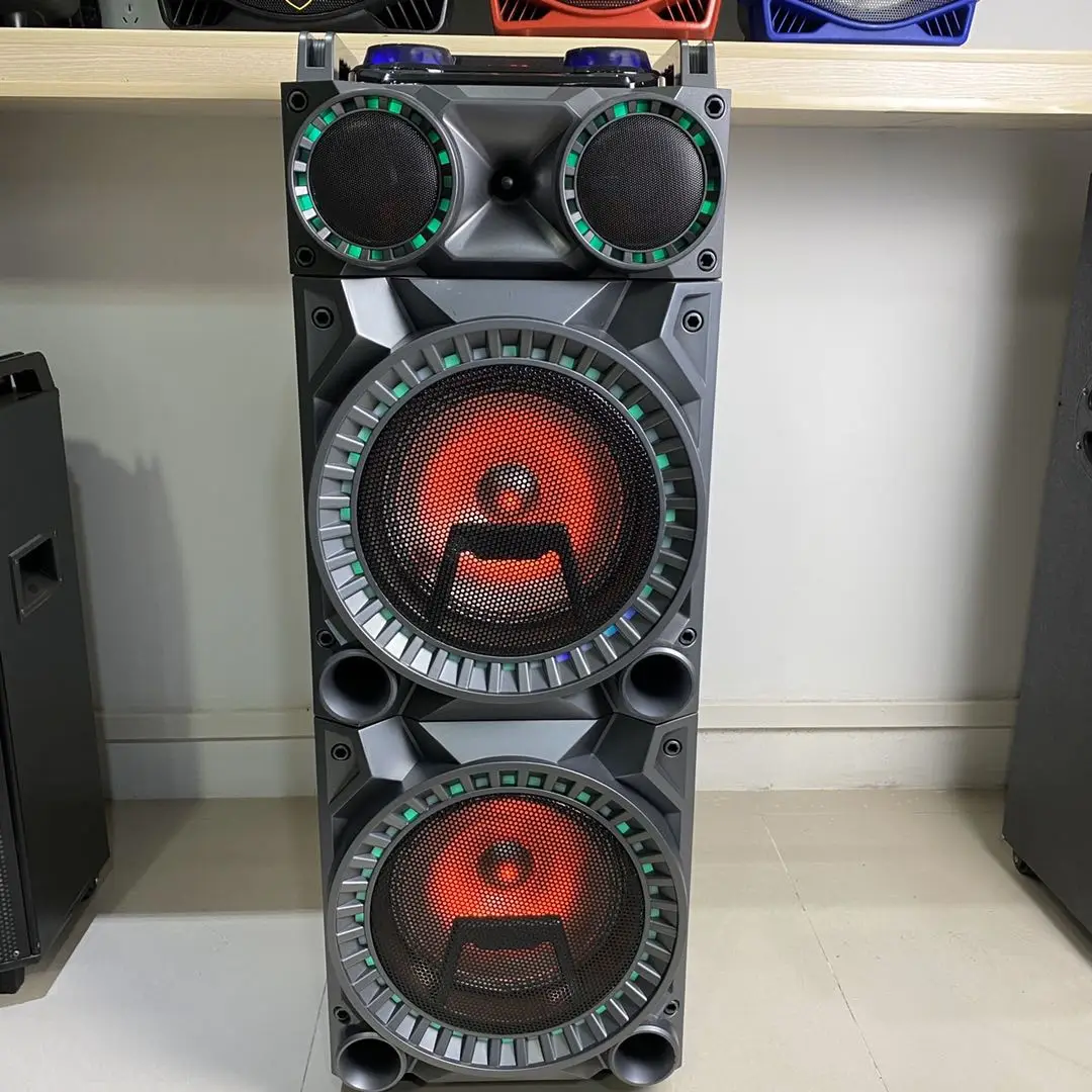 

10 inch speaker Subwoofer trolley karaoke subwoofer portable BT with wireless mic CH-6213