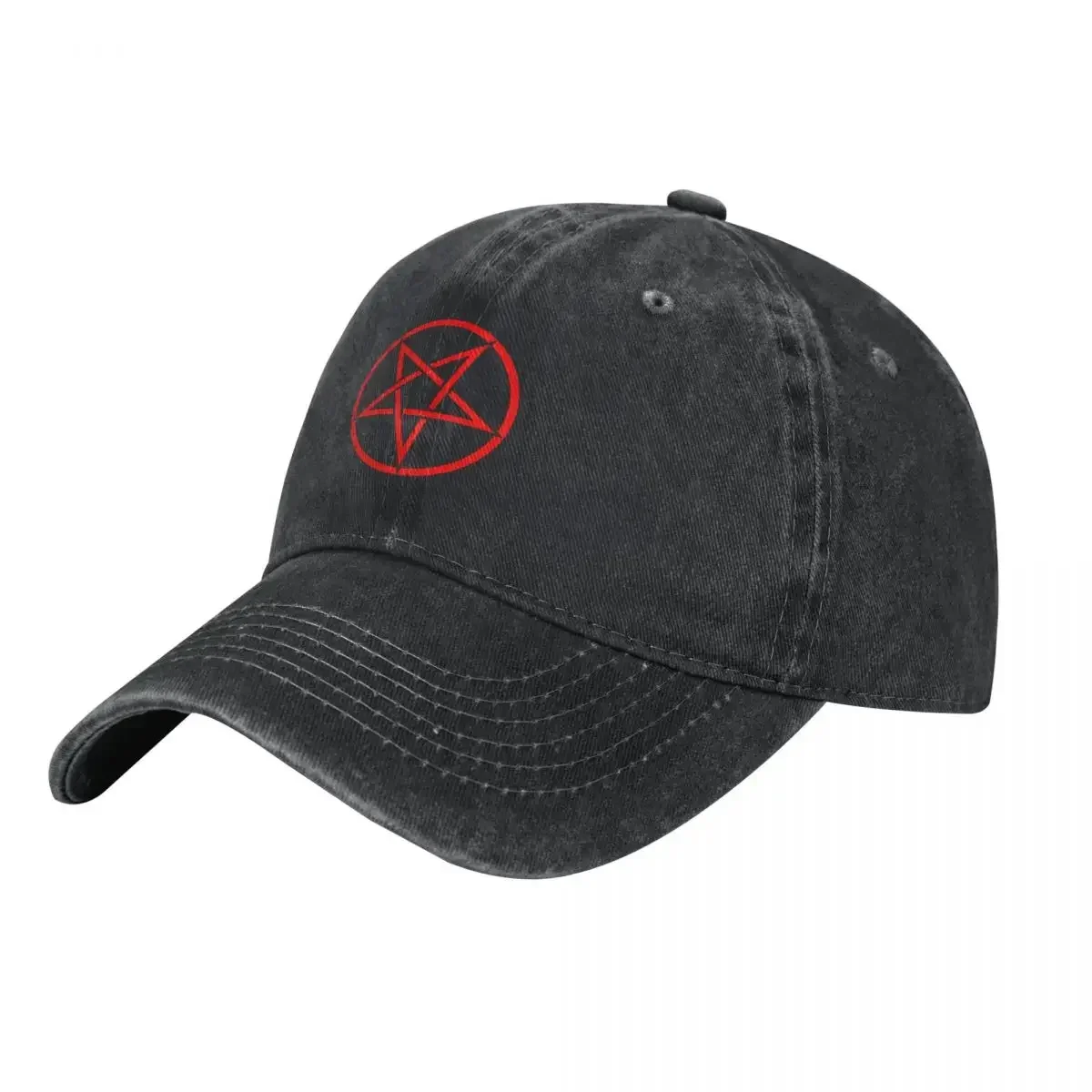 Inverted Pentagram Red Graphic Baseball Cap sun hat Bobble Hat Sunhat Golf Wear Men Women's