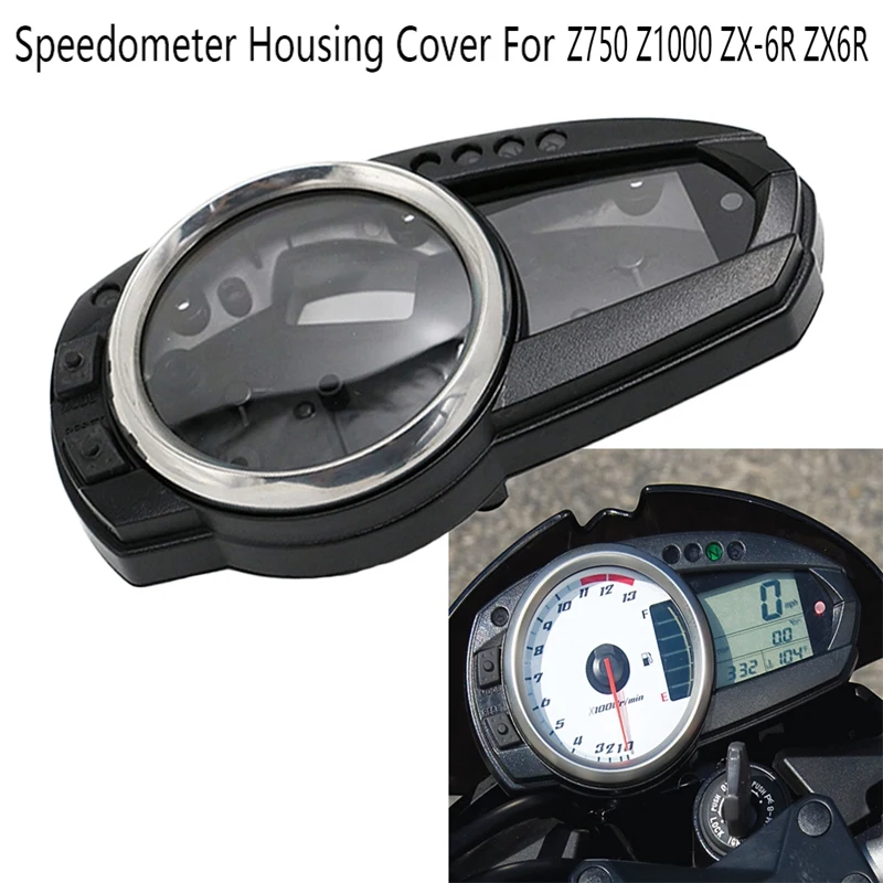 

Motorcycle Instrument Case Speedometer Frame Gauge Odometer Tachometer Housing Cover Plastic For KAWASAKI Z750 Z1000 ZX-6R ZX6R