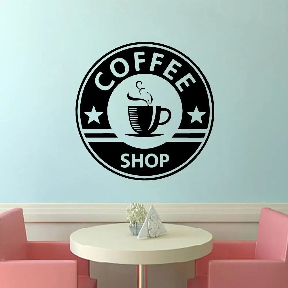 Настенная Наклейка для гостиной с надписью «Un Cafe Es Sirmpre Una Buena Idea»
