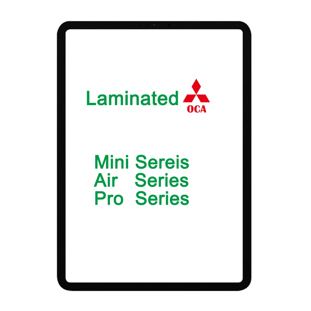 

10Pcs Laminated OCA Front Touch Glass Screen For Apple iPad mini 4 5 6 Air 2 3 4 Pro 9.7 10.5 10.9 11 12.9 Outer Panel