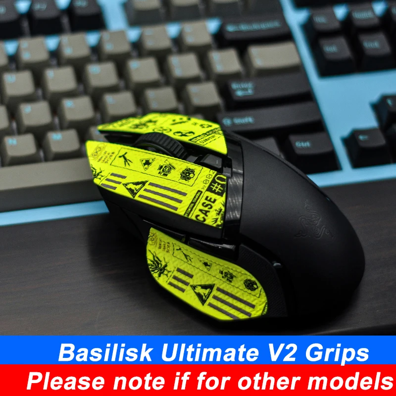 Kup LYB Mouse Taśma Ochronna Do Deskorolki Skate Naklejka Wykonana Ręcznie Antypoślizgowa Jaszczurka Skóra Ssać Pot Dla Razer Basilisk Ultimate V2 Ultra Thin Esport Game