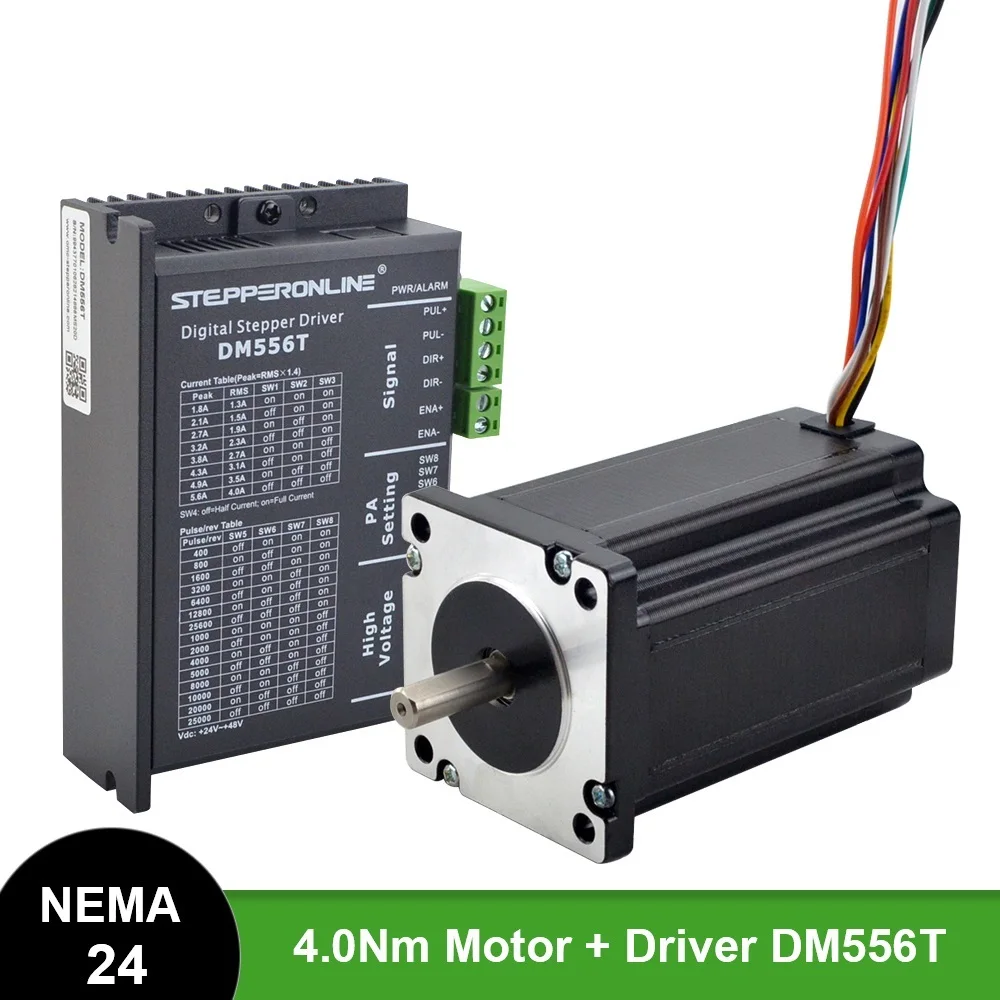 

1 Axis Stepper CNC Kit 4.0Nm(566oz.in) Nema 24 Stepper Motor & Driver