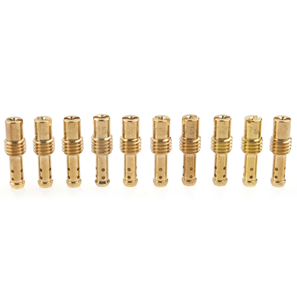 10X детали карбюратора для мотоцикла Pilot Jet 8 выпускные отверстия Mikuni Vm Tm Tmx Carb 10 12 5 15