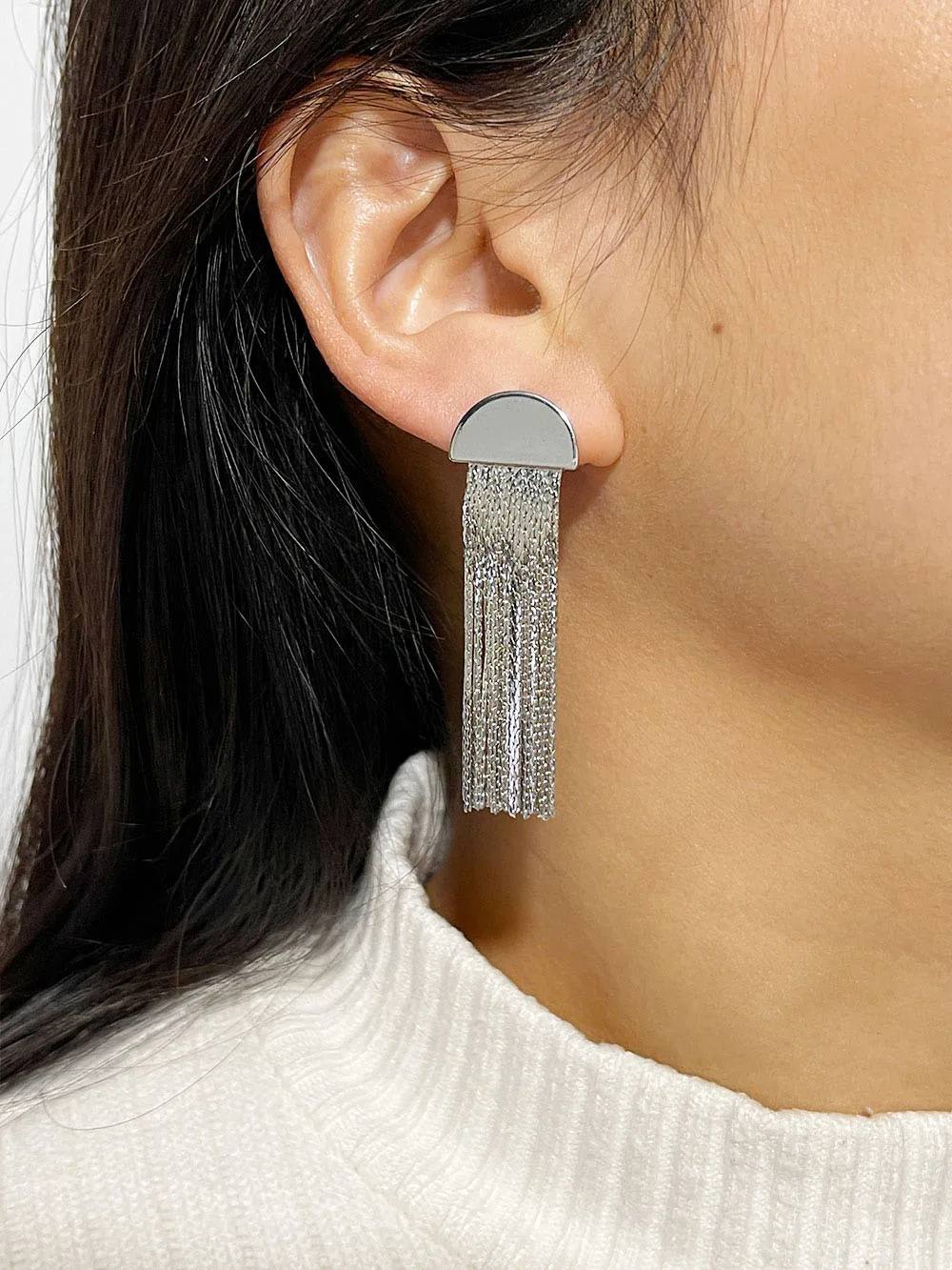 Peri'sbox 18-каратное позолоченное тонкое цепочка с кисточками для женщин