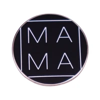 mothers day simple letter mama television brooches badge for bag lapel pin buckle jewelry gift for friends