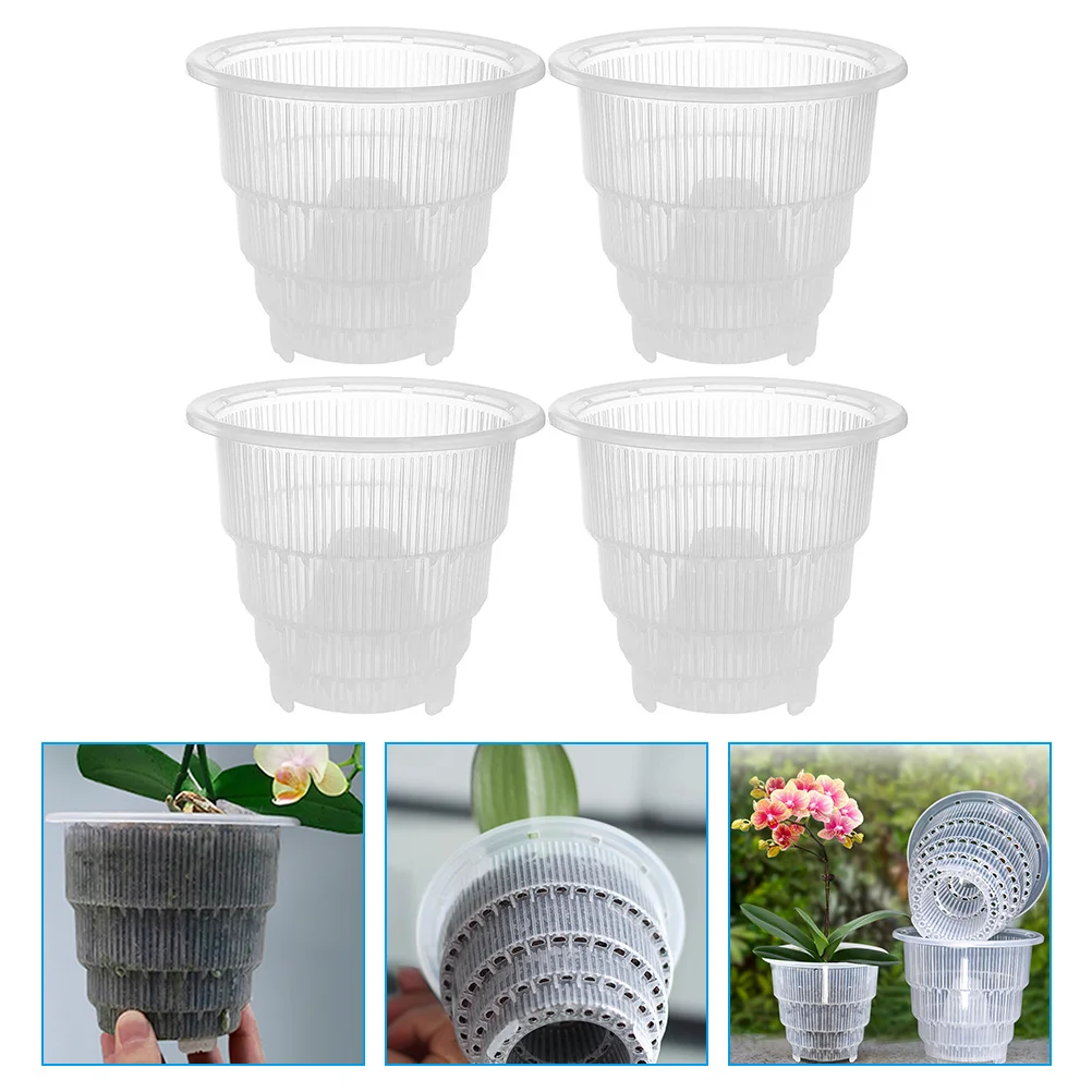 

Containerplanter Pot Orchid Transparent Nurserywith Orchids Clear Flower Succulentsbucket Slotted Starting Flowerpot Hole