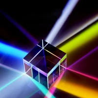 2pcs creative gifts light cube prism color six sided rainbow photo photography 151515mm