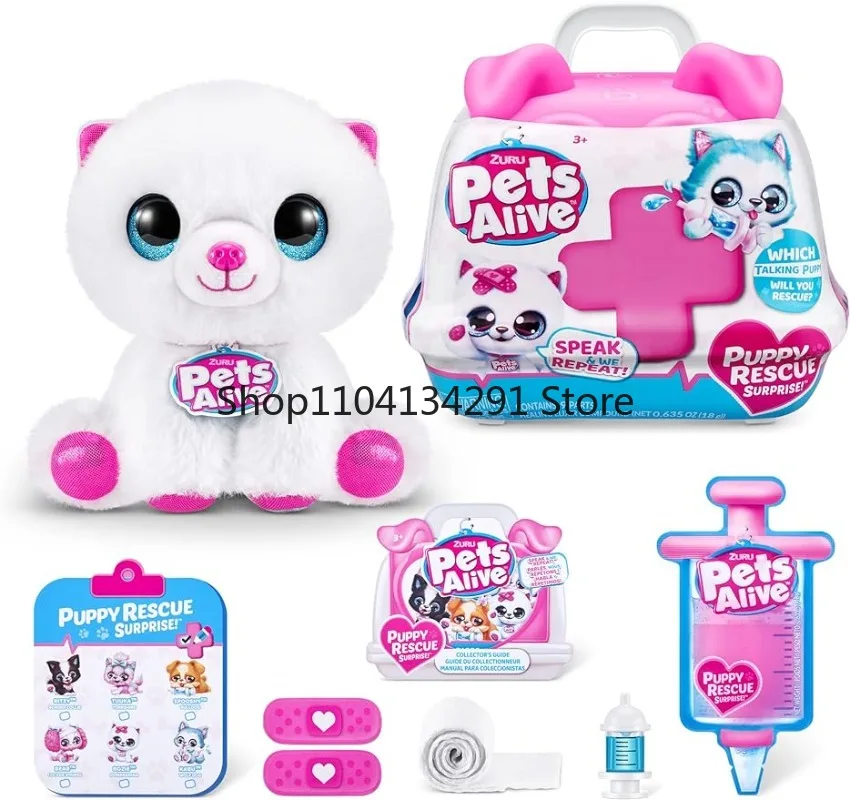 Фото Новая кукла-сюрприз Pets Alive Pet Shop Surprise S3 Puppy Rescue Pomeranian ZURU Puppy Plush Electronic Speak and Repeat №3
