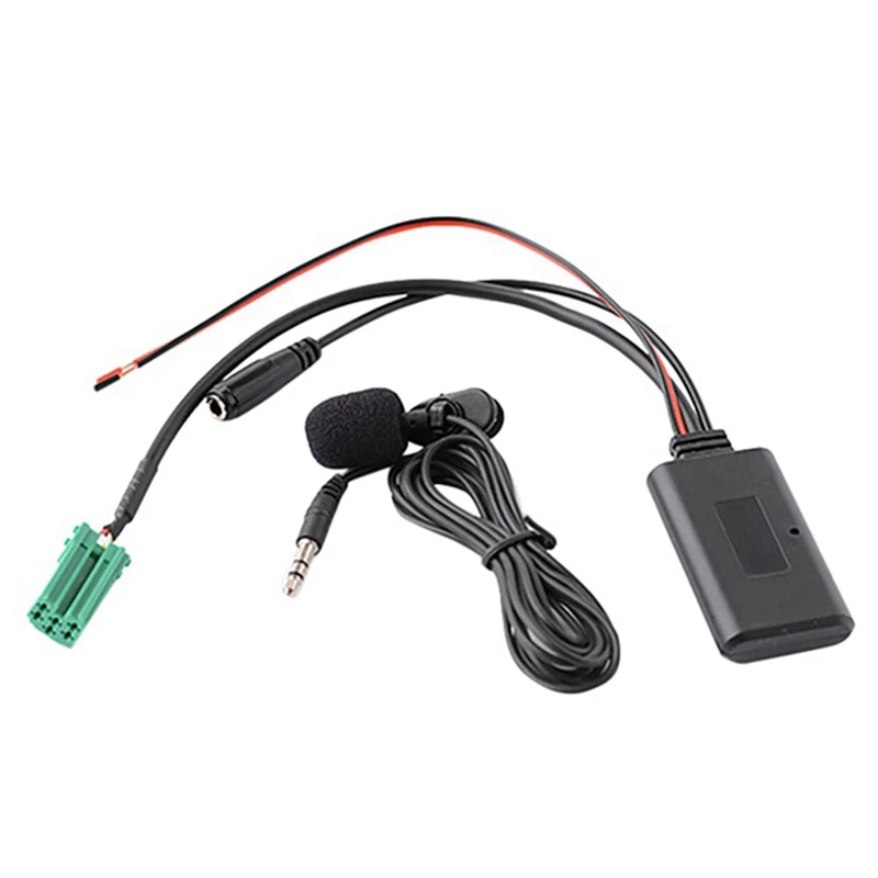 

Адаптер для аудиокабеля 6Pin Mini ISO AUX In 3,5 мм, съемный микрофон для Renault Updatelist Tunerlist CD