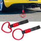 Автомобильный задний бампер, вытяжное кольцо JDM, ручка для поезда, автобуса, ручной ремешок для дрифта, автомобильные аксессуары, автомобильный Стайлинг, круглое кольцо, кольцо с сердцем, предупреждающая петля