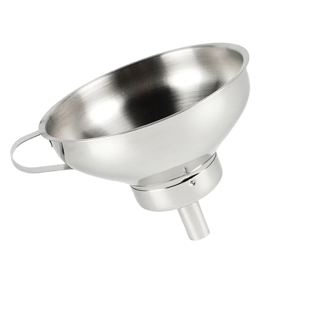 

1pc Funnels Grade Stainless Steel Funnel Kitchen Funnels Funnels Metal Funnel with Strainer Funnel