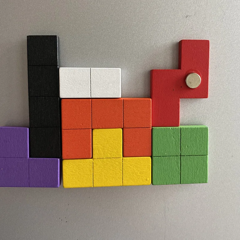 Tetris 3D декор Милая фотомагнитная дверь холодильника для России Декор дома
