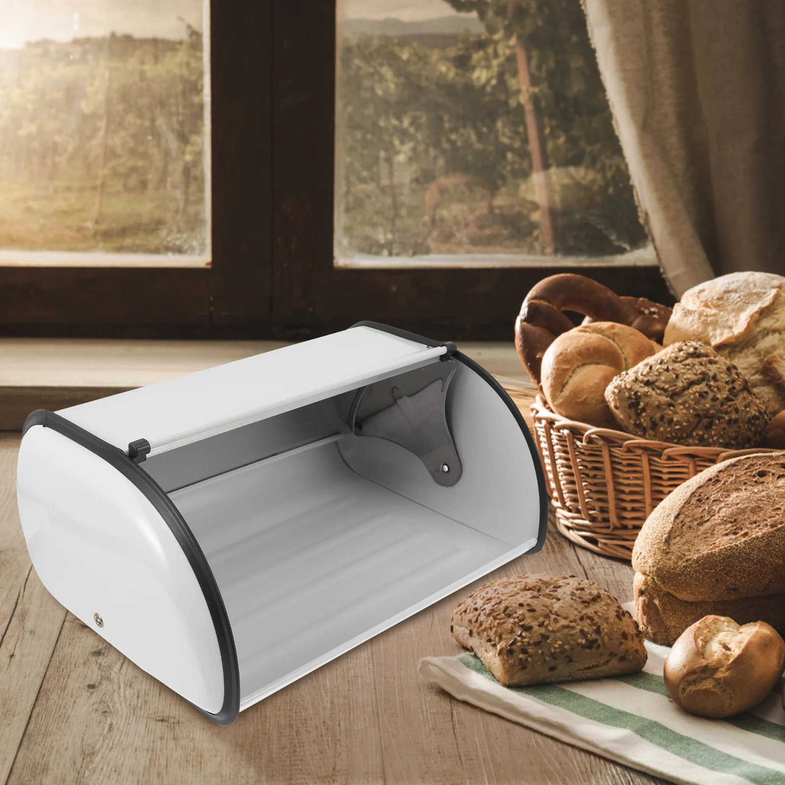 Печатная коробка для хлеба контейнеры хранения металлические кухонной