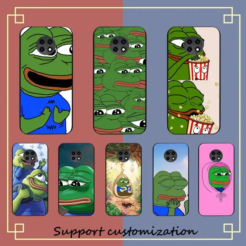 

Cute Frogs Sad Pepe Phone Case for Redmi 8 9 9A for Samsung J5 J6 Note9 for Huawei NOVA3E Mate20lite cover