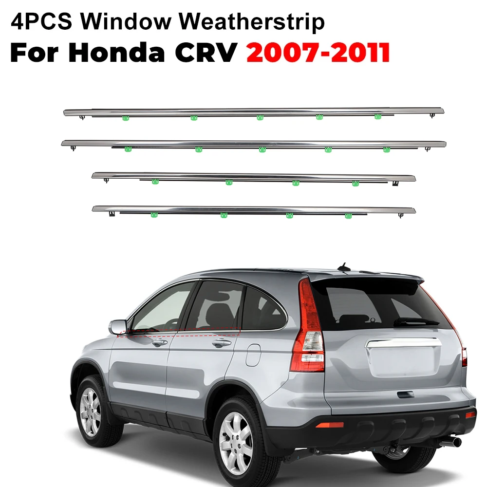 

Для Honda CRV CR-V 2007 2008 2009 2010 2011, уплотнительные полоски для окон автомобиля, уплотнительная полоса для окон, уплотнительная полоса, накладка на окно