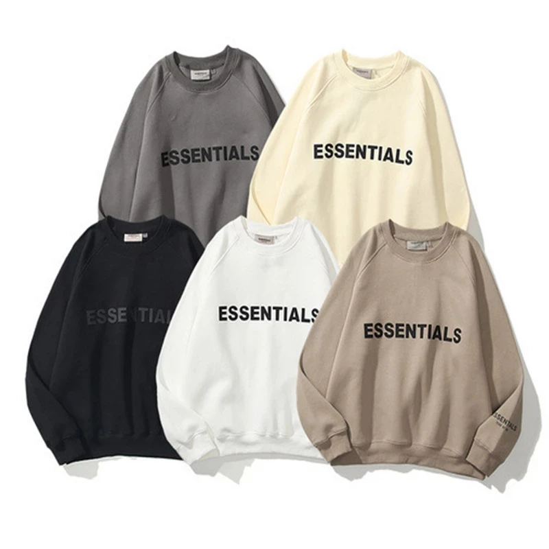 

ESSENTIALS Hoodie Men Women's Oversized Best Quality Fashion Sweatshirt Kanye West Hip Hop Streetwear Cotton ESSENTIAL Pullover